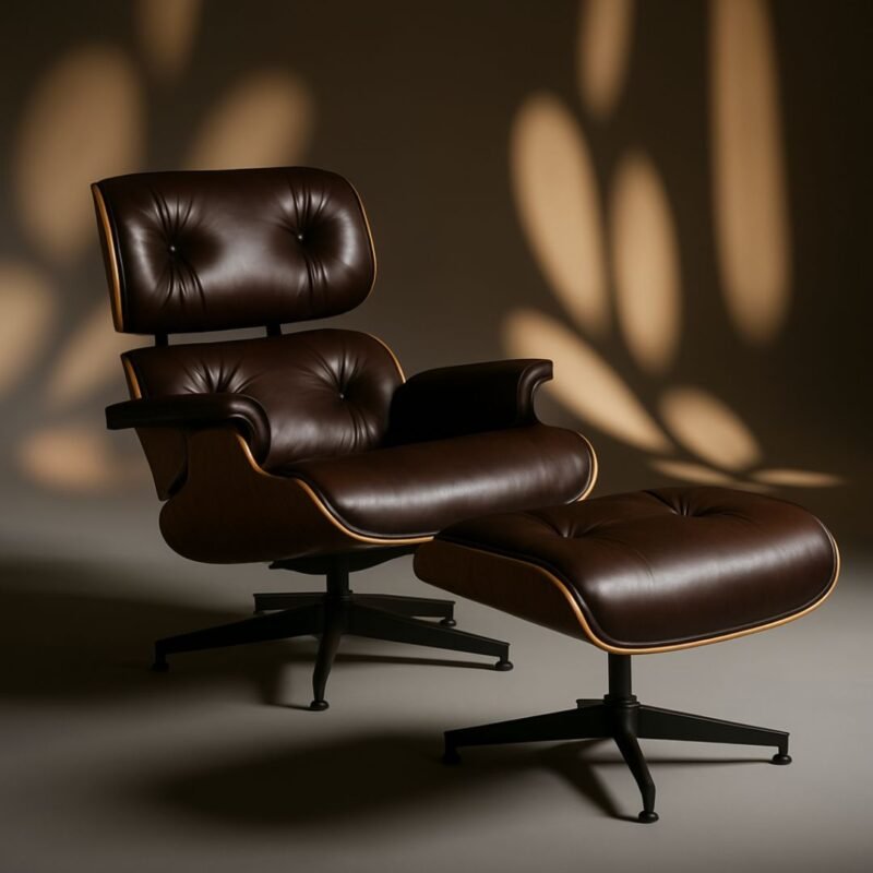 fauteuil lounge et ottoman