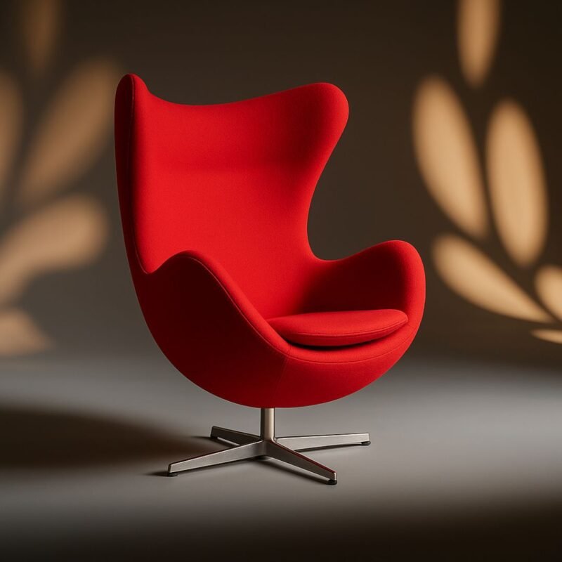 fauteuil oeuf sur pied design italien