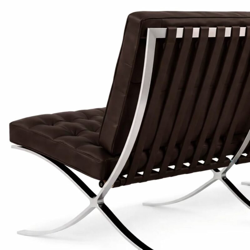 fauteuil design moderne cuir marron veritable italien deveci design