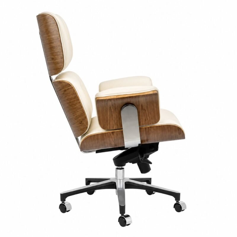 fauteuil bureau professionnel cuir italien noir