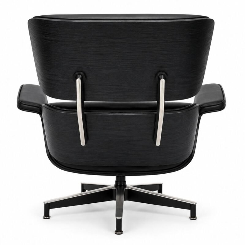 fauteuil cuir italien noir lorenzo