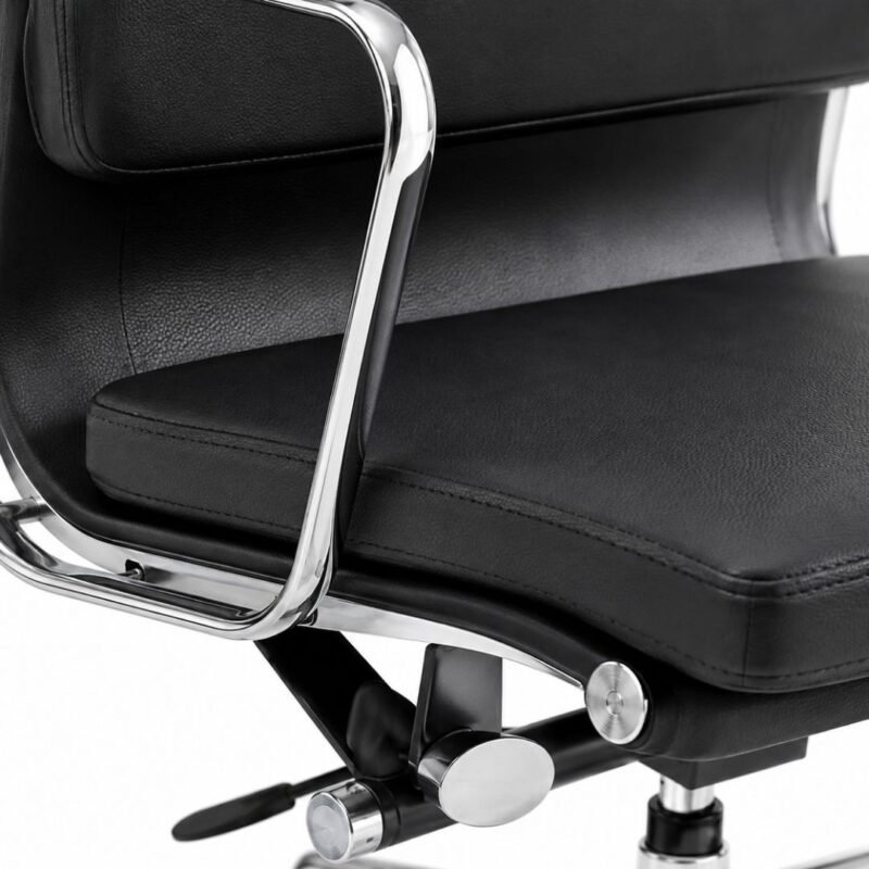 fauteuil bureau moderne cuir noir